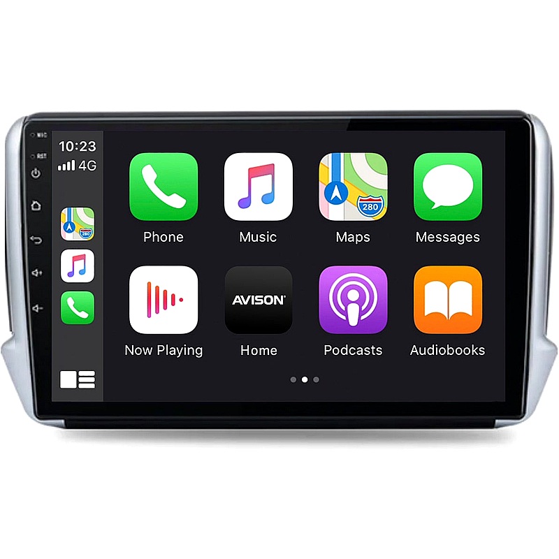 AVISON Android 13 Navigationssystem für Peugeot 2008/208 mit 10" QLED