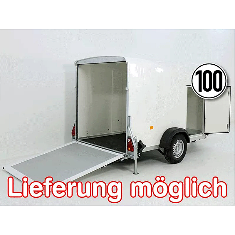 Debon Kofferanhänger DK Vollpoly 150x290cm H:160cm, 1300kg, Weiß