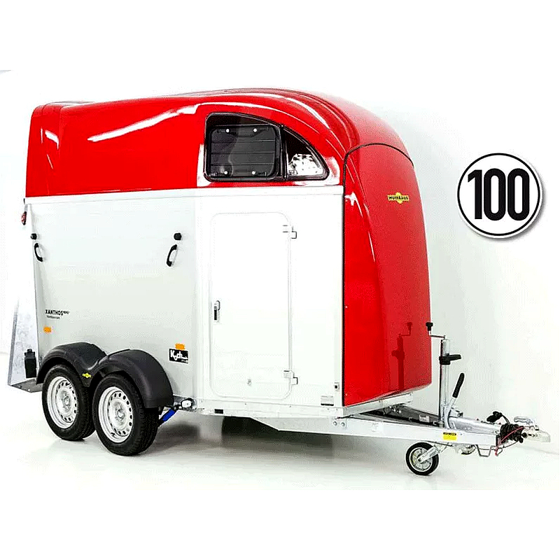 Humbaur XANTHOS AERO 2400 Pferdeanhänger, rot, 2 Pferde, 2400 kg