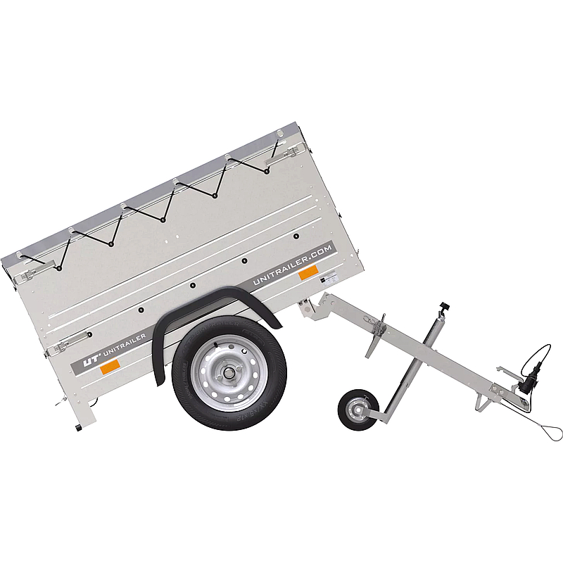 Kippbarer PKW-Anhänger Garden Trailer 150 mit Bordwänden & Plane