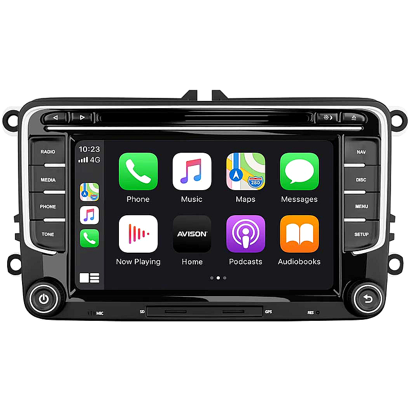 Avison 7" Android Autoradio mit CarPlay & DAB+ für VW, Seat, Skoda