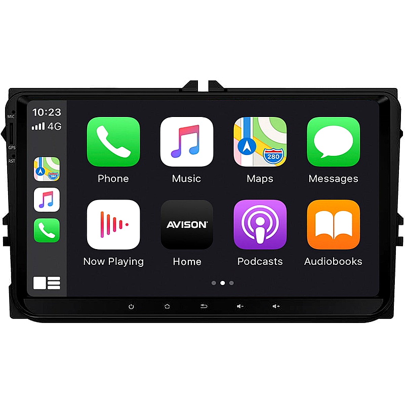 AVISON 9" Android 14 Autoradio für VW/Seat/Skoda mit CarPlay & DAB+