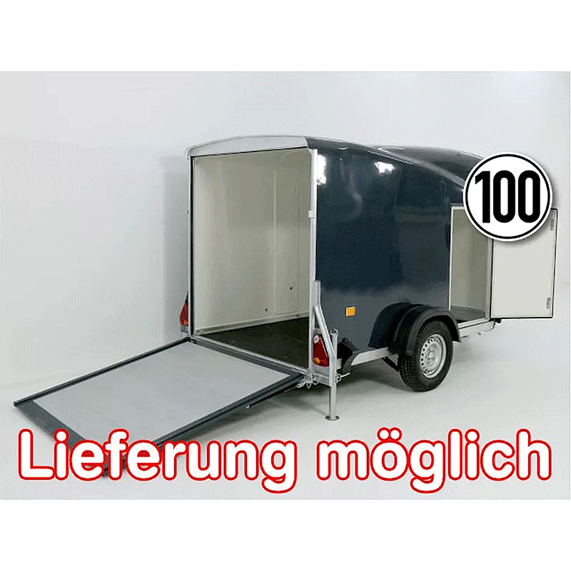 Debon DK Vollpoly Kofferanhänger 150x290x160 cm, 1300 kg, anthrazit