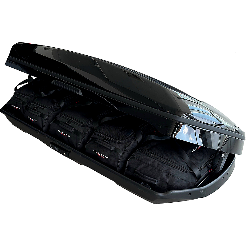KJUST 5er Taschenset für VOLVO ACTIVE 500 Dachbox – passgenau & robust