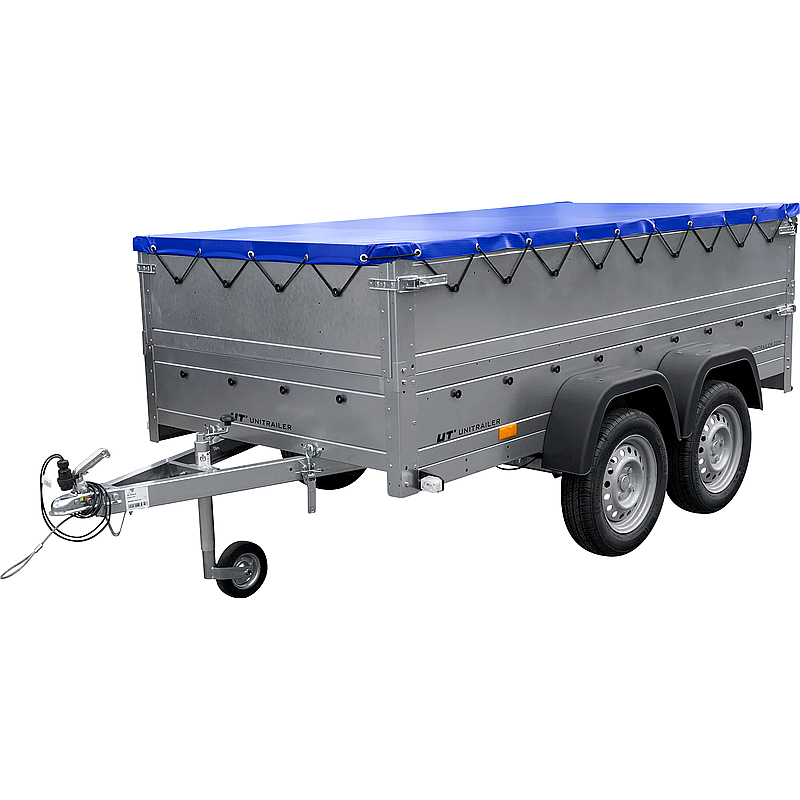 Doppelachser Kippanhänger Garden Trailer 264/2 mit Flachplane