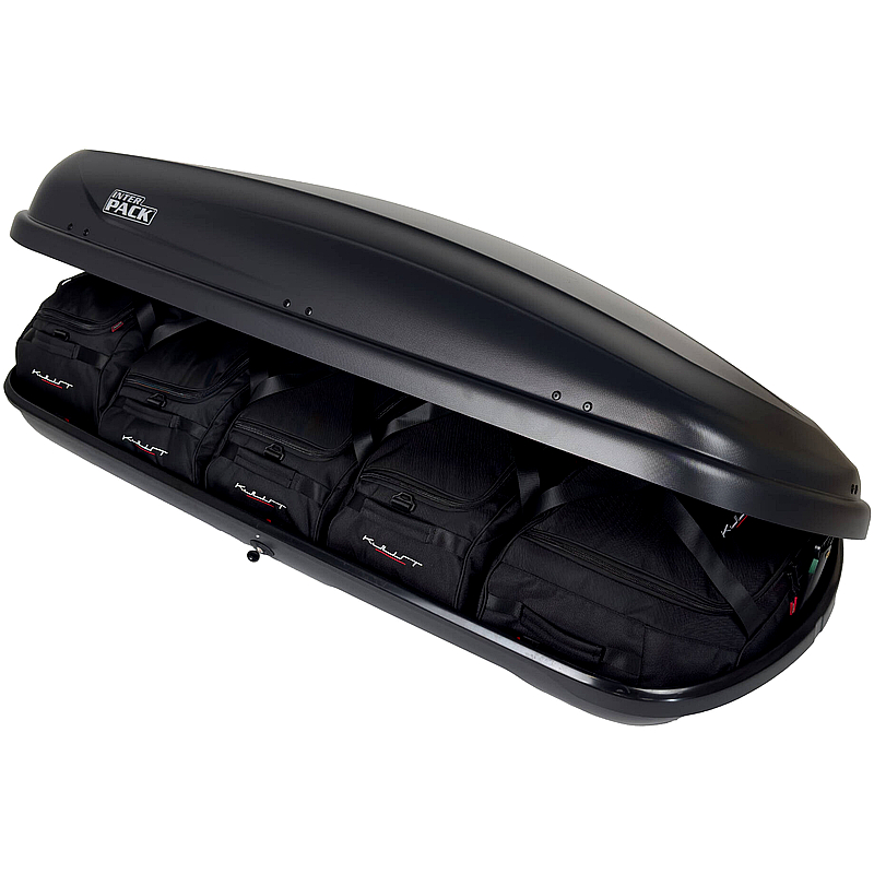 KJUST 5er Taschenset für INTERPACK TRAXER 6.6 Dachbox