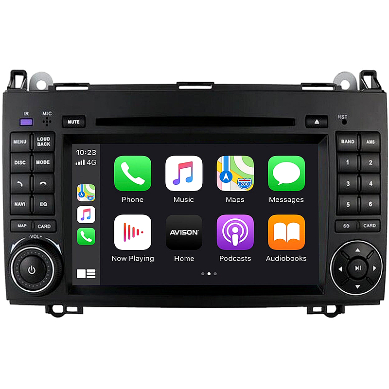 7" QLED Android 14 Autoradio für Mercedes mit CarPlay & DAB+
