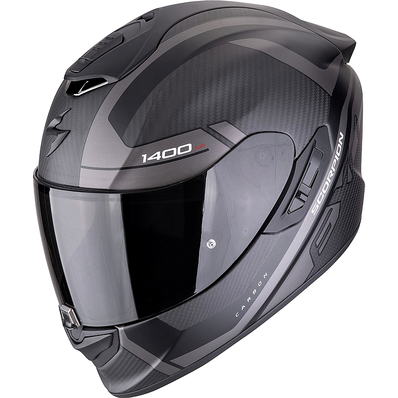 Scorpion EXO-1400 Evo II Carbon Air Integralhelm Mattschwarz-Silber