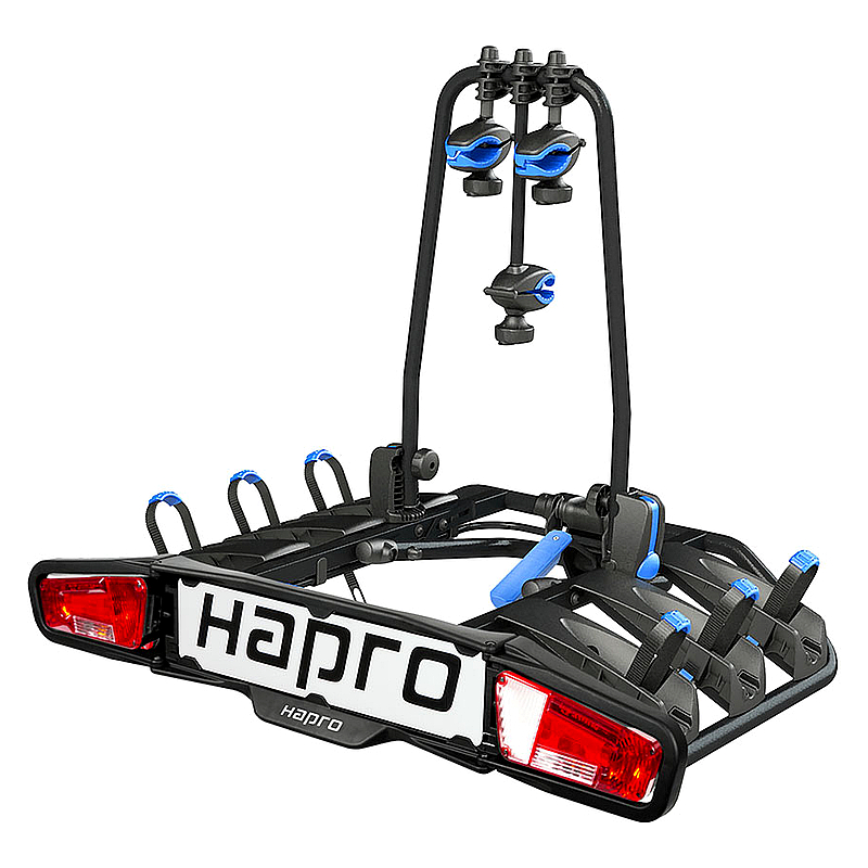 Hapro Atlas Premium Blue Kupplungsträger, 2–3 Räder, abklappbar