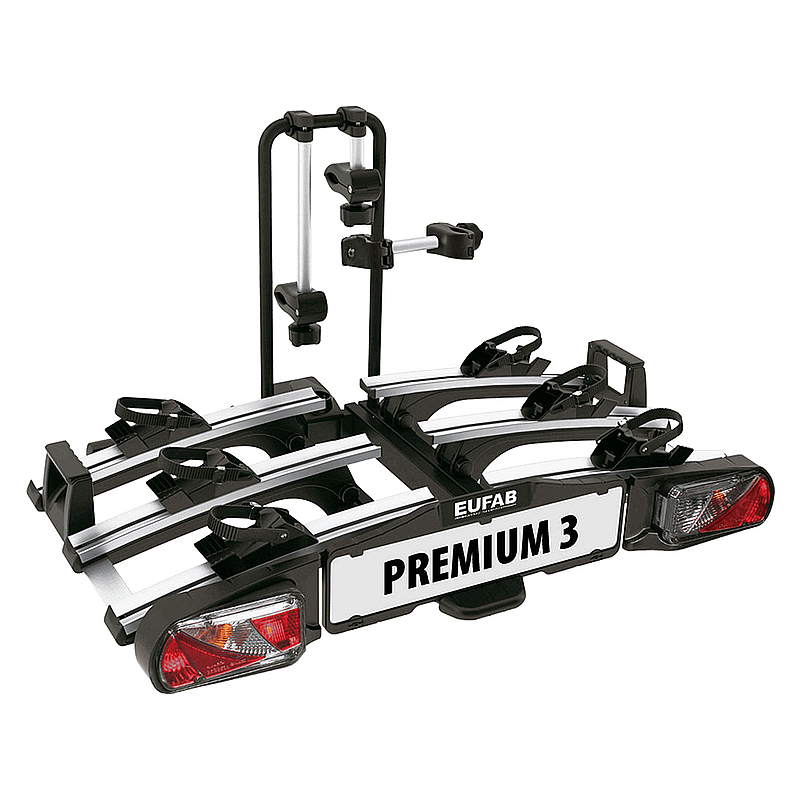 Eufab Premium Kupplungsträger für 2–3 Räder, E-Bike-geeignet