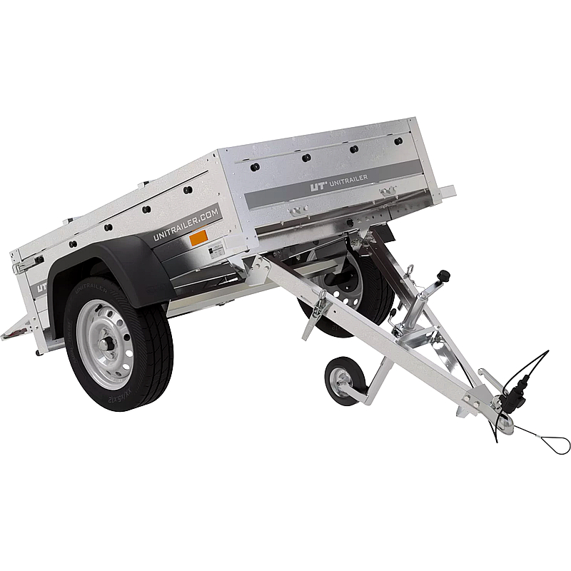PKW-Anhänger Garden Trailer 150 KIPP 150x106 cm 750 kg mit Flachplane